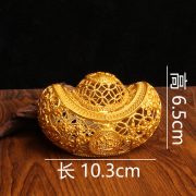 大号镂空一桶金摆件一桶江山高档装饰品客厅书房元宝摆件金属礼品 - Image 4