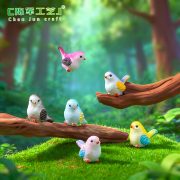 Customizable Decorative Resin Ornament Cute Cartoon Bird Figurine for Miniature Landscape Succulent Garden Animal Resin Craft - Image 4