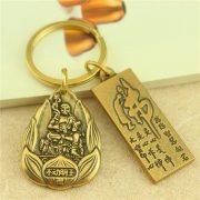 Handmade Custom Metal Medal Badge Retro Car Pendant Bronze Twelve Zodiac Keys Charm Buddha Guardian Deities Personalized Gift - Image 5