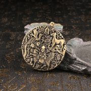 Retro Handmade Copper Antique Imitation Ancient Bronze Hollow Animal Memorial Badge Metal Home Decorations Custom Metal Medal - Image 4