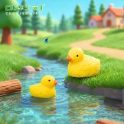 Customizable Decorative Resin Ornament Succulent Plant Potted Landscape Accessories Zakka Miscellaneous素材 Decorative Duck Figures - Image 5