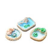 Customizable Miniature Resin Decorative Ornament DIY Handmade Micro Landscape Design Moss Lotus Pond Building Accessories - Image 6