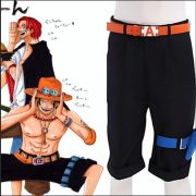 Adult Anime Cosplay Performance Costume Pirate Hunter Ace Shorts Stage Show Outfit Fire Punch Character Dress - Image 2