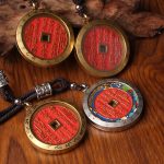 Custom Metal Medal Pendant Necklace for Men and Women Bronze Colorful Enamel Design Dragon and Tiger Cultural Creatives