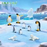 Customizable Decorative Ornaments Realistic Mountain Iceberg Snowflake Penguin Seal Landscape Eco Bottle Small Figurine Resin Crafts