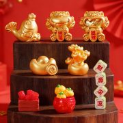 Gold Dragon Home Resin Crafts Customizable Decorative Ornaments Miniature Landscape DIY Accessories Limited Edition for Spring Festival