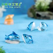 Customizable Decorative Resin Ornament Cute Cartoon Shark for Miniature Landscape Garden World Sea Theme Resin Accessories - Image 4