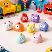 Adorable Big-Eyed Monster Customizable Decorative Ornament Creative DIY Accessory for Desktop Car Decoration Resin Craft