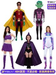 DC Comics Raven Cosplay Adult Stage Performance Costume for Women Teen Titans Role-playing Suit for Grown-ups