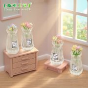 Simple Transparent Illustration Bottle Customizable Decorative Ornament Dollhouse DIY Decoration Accessories Miniature Desktop Car Load Small Figurine Crystal - Image 4