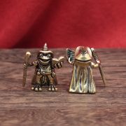 Retro Bronze Magic Frog Miniature Figurine Creative Wizard Frog Collectible Desktop Decorative Item Custom Metal Medal Badge - Image 2