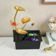 Creative Desktop Waterwheel Water Flowing Ornament Circular Stream Living Room Office Entrance Home Decor Crafts