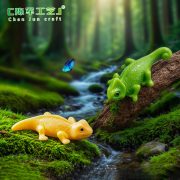 跨境新品写实六角龙蜥蜴公仔 diy配件微景观小摆件仿真爬行动物 - Image 4