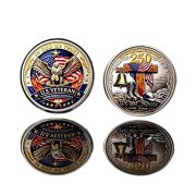 250th Anniversary Commemorative Coin from USA Peace Challenge Custom Metal Medal Badge in Color Printed on Metal Gift - Image 5
