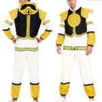 Dinosaur Troop White Warrior Cosplay Costume White Tiger Zode Hooded Jumpsuit Halloween Role-playing Apparel Adult Stage Performance