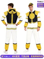 Dinosaur Troop White Warrior Cosplay Costume White Tiger Zode Hooded Jumpsuit Halloween Role-playing Apparel Adult Stage Performance