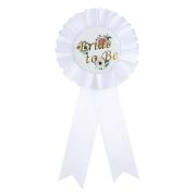 Custom Metal Medal Badge White Flower Design Wedding Bride To Be Chest Pin Party Supplies - Image 5