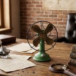 American Style Creative Retro Nostalgic Resin Craft Fan Model Customizable Decorative Ornaments for Home Bar Living Room