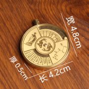 Custom Metal Keychain Millennium Calendar Personalized Pendant Lock Engraving Advertising Gift Decoration Metal Crafts - Image 4