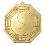 纯黄铜太极金色八卦镜凹凸面全黄铜阴阳八卦镜挂件摆件厂家批发