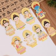 原创八大守护萌佛手机贴纸本命年生肖守护旅游文创祈福纪念礼品