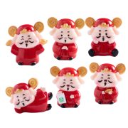 New Year Creative Q Version Little Wealth God Resin DIY Craft Decorative Ornaments Customizable Home Car Desktop Decoration Accessories - Image 5