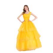 Golden Gray Cinderella Belle Princess Skirt Adult Stage Performance Costume Fairy Tale Story Halloween Ball Uniform - Image 5