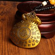 福袋手把件财福中老年送礼 礼品中式聚财金属手把件财福随身盘玩 - Image 2