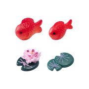 Customizable Decorative Resin Ornaments Miniature Landscape Simulation Red Koi Fish Tank Ocean Beach Scenery Creative Accessories Small Figurines - Image 6