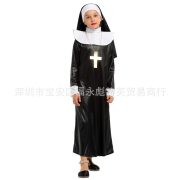 Elegant Little Nun Cosplay Costume for Girls Stage Performance Carnival Halloween Adult Fashion Theatre Apparel - Image 4