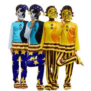 Halloween Children's All-in-One Suit Sun Clown Moon Clown Performance Costume Adult Stage Performance Costume - Image 2