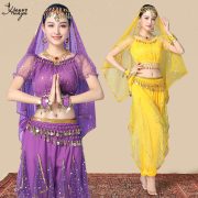 2025 New Adult Stage Performance Costume Indian Dance Ethnic Style Xinjiang Belly Dance Outfit Wholesale