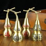 Custom Metal Medal Badge Copper Gourd Tabletop Decoration Medium Size Home Study Living Room Fortune Enter Wholesale