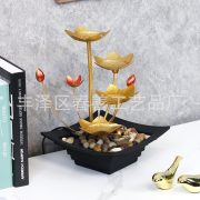 Simple Modern Flowing Water Fountain Ornament Coffee Table TV Cabinet Office Entrance Wealth Attracting Decorative Piece - Image 3