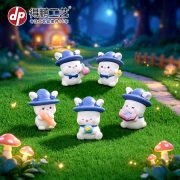 Customizable Decorative Ornaments Magic Rabbit Flying Broomstick for Miniature Garden Scenery DIY Resin Craft Home Decor - Image 2
