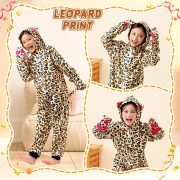 Children's Dance COS Performance Costume Forest Animal Leopard Print Tiger Parent-Child Show Suit One-Piece Jumpsuit - Image 3