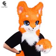 Husky Furry Head Mask Custom Mascot Costume Specific Dog Breed Plush Head Cover for Anime Cosplay Accessories