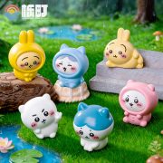Customizable Decorative Resin Ornament Miniature Scene Creative Raincoat Giggling Cute Dollhouse Home Decoration Car Desktop Small Figurine