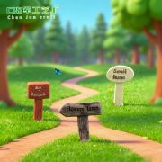 Customizable Decorative Ornaments Miniature Landscape Bonsai Forest Pathway Sign Figurine DIY Assembly Resin Craft - Image 4