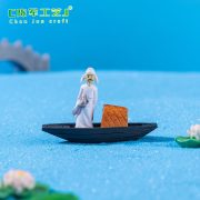 Customizable Decorative Ornaments Miniature Landscape Decoration Simulation Raft Small Boat Elie Cartoon Props Succulent Aquarium Scenery Accessories - Image 4