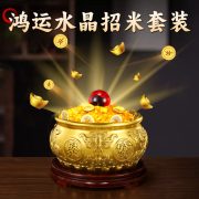 Pure Brass Wealth Attraction Bowl Double Fish Design Custom Metal Badge Home Office Decorative Item Customizable Metal Medal - Image 4