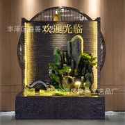 Outdoor Courtyard Decorative Flowing Water Landscape Fountain Rockery Pond Waterfall Feature Wall Mounted Water Curtain - Image 3