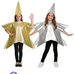 Five-Pointed Star Set Children's Halloween Stage Performance Costume With Hat Parent-Child Matching Outfit Adult Performance Wear