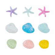 Customizable Decorative Crystal Star Shell Ornament Miniature Resin DIY Landscape Desktop Decoration Mobile Phone Case Accessory - Image 5