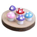蘑菇 苔藓微景观摆件 多肉饰品 生态瓶DIY组装树脂摆件 中号6点