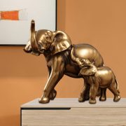 Creative Wealth Attracting Elephant Resin Craftwork Customizable Decorative Ornaments for Home Living Room TV Cabinet Bar Study Office Desk - Image 3