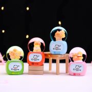 New Creative Desktop Decoration Mini Crystal Ball Customizable Glowing Small Water Ball Cartoon Trendy Toy Collectible Figurine