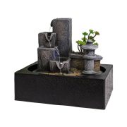 Indoor Home Miniature Landscape Water Fountain Resin Flowing Sculpture Decorative waterfall gift item peaceful decor piece - Image 3