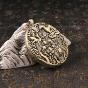 Retro Handmade Copper Antique Imitation Ancient Bronze Hollow Animal Memorial Badge Metal Home Decorations Custom Metal Medal - Image 3