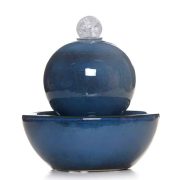 Ceramic Flowing Water Fountain Ornament for Wealth Circulation Office Living Room Decor Lucky Money Rotation Ball Feng Shui - Image 6